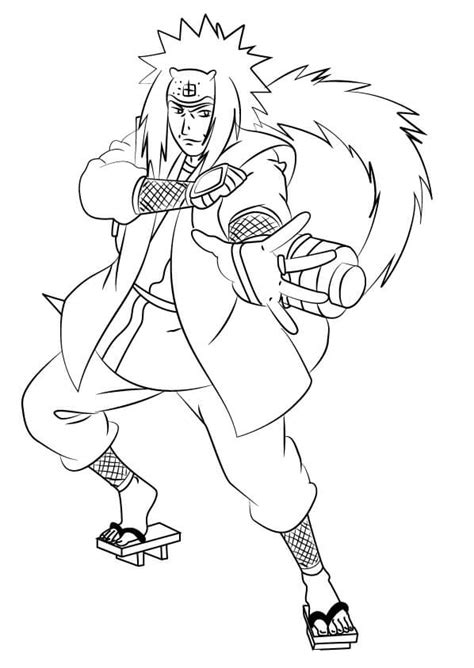 Bom Jiraiya Para Colorir Imprimir E Desenhar Colorir Me