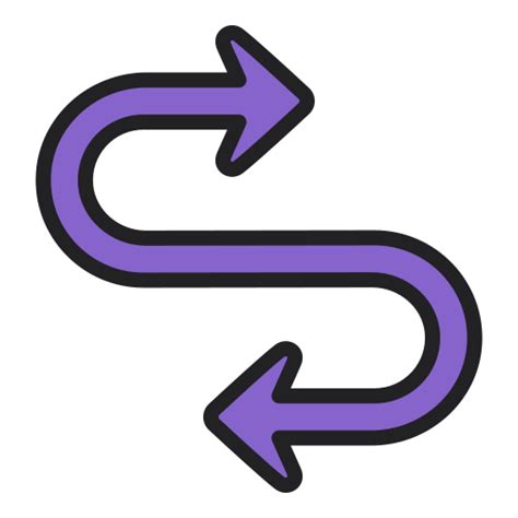 Curved Arrows Generic Outline Color Icon