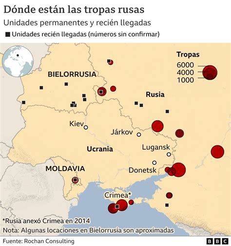 Rusia Ucrania El Mapa Que Muestra Los Movimientos De Tropas Más