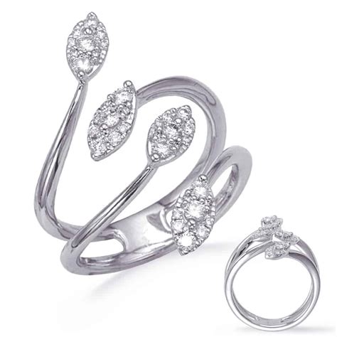 S Kashi White Gold Diamond Fashion Ring D4761wg Michael Herr