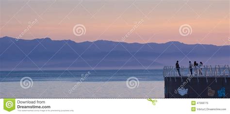 Lilac Sunset Victoria Bc Canada Stock Image Image Of People