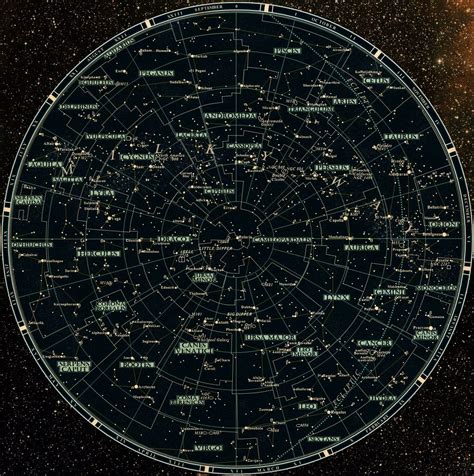 Map Of The North Sky By The9988 Astronomy Science Space And