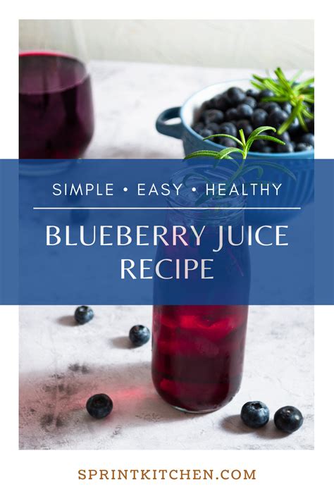 Blueberry Juice Recipe Recipe Blueberry Juice Juicing Recipes
