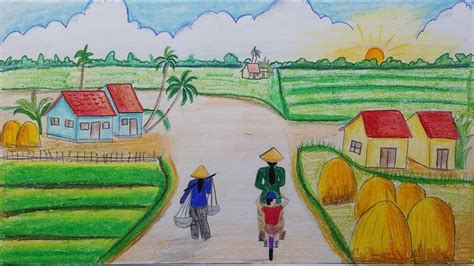 Chi Tiết Với Hơn 99 Vẽ Tranh Phong Cảnh đồng Lúa Mới Nhất Thtantai2