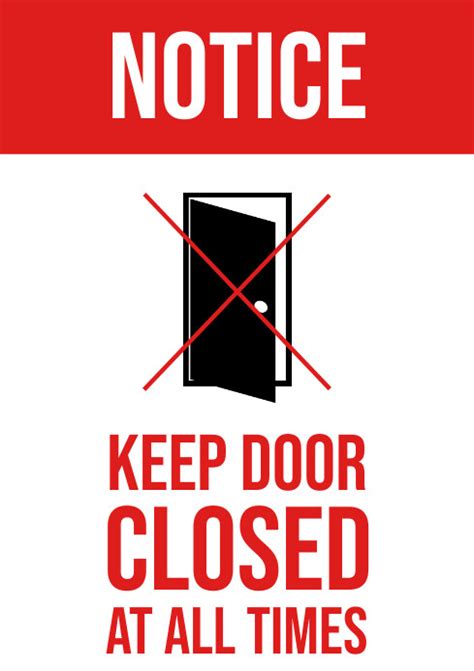 Copy Of Closed Door Door Sign Printable Sign Postermywall
