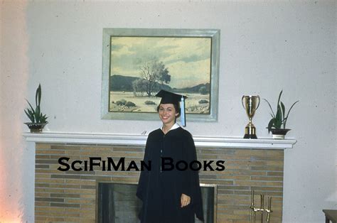 Kodachrome 35mm Slide Pretty Sexy Woman Graduation Cap Gown Fireplace 1958 Ebay