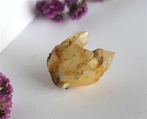 Raw Limonite Quartz Cluster Raw Crystal Cluster Home Altar Crystal