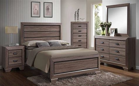 Review Kings Brand 6 Piece Wood Modern Bedroom Set