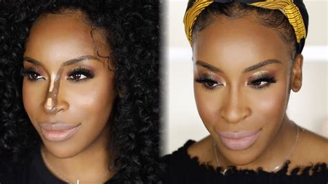 This is a nose contouring tutorial video. NONtouring! How to Fake Nose Contouring! | Jackie Aina - YouTube