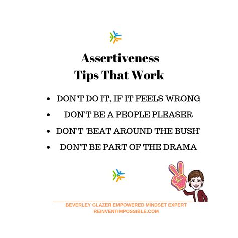 Assertiveness Tips To Change You Right Now Reinventing Yourself After Plus