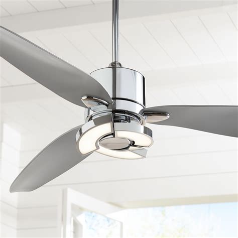 The ceiling fan light switch is connected, and when pulled it comes on. 56" Possini Euro Design Modern Ceiling Fan with Light LED ...