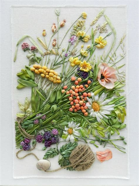 Make certain to check all data. Wildflowers_1 silk ribbon embroidery