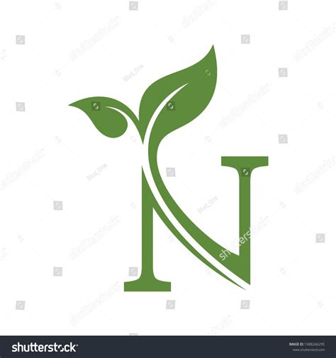 Letter N Leaf Concepts N Logo Stock Vector Royalty Free 1588266295