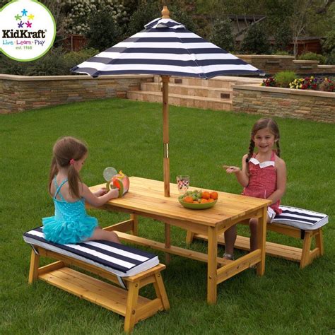 Kids Solid Wood Rectangular Play Activity Table And Chair Set And