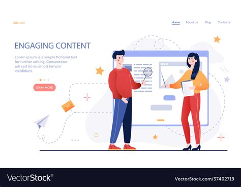 Process Creating Engaging Content Royalty Free Vector Image