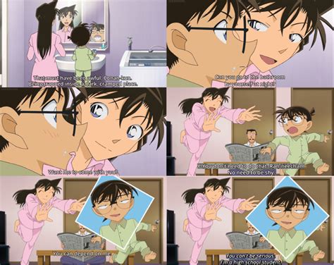 Detective Conan Ran And Conan Bath Together