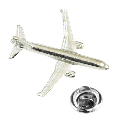 A320 Passenger Aircraft Plane English Made Pewter Lapel Pin Badge From