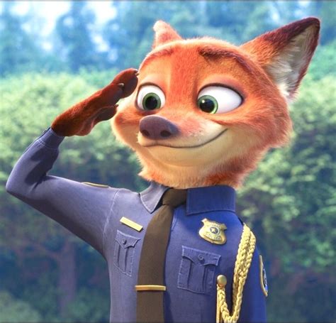 Nick Wilde Salute By Giuseppedirosso On Deviantart Disney Animation