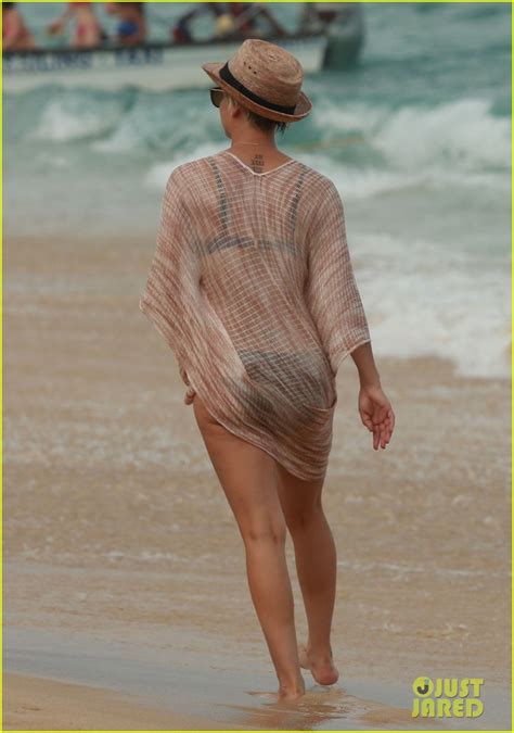 Kaley Cuoco Covers Bikini Body With Sheer Wrap 24 ImageTwist