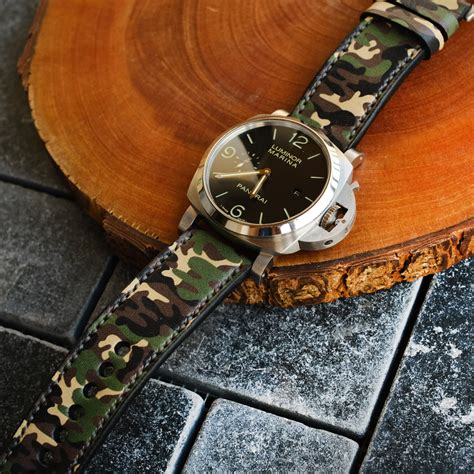 Panerai Camouflage Strap Panerai Watch Band For Officine Etsy