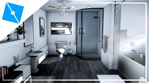 Realistic Modern Bathroom Roblox Studio Timelapse Speedbuild
