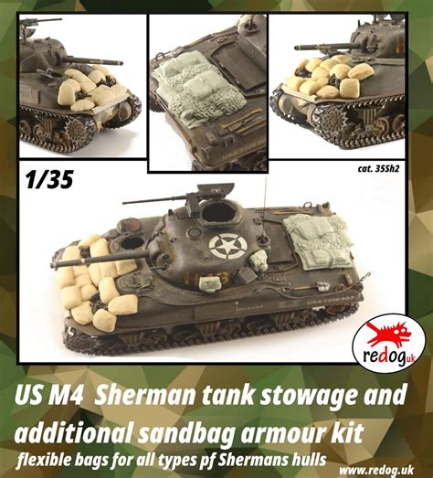 135 M4 Sherman Tank Stowage And Sand Bags Flexible Bags Kit 35sh2