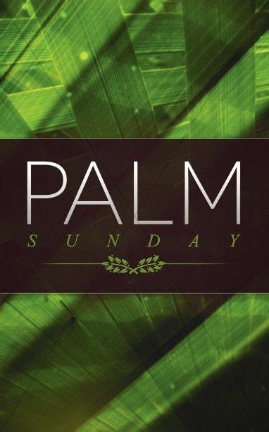 Image Result For Palm Branch Graphics Palm Sunday Bulletin Cover