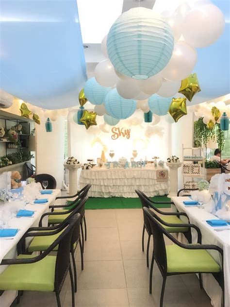 Make your baby shower a memorable one with best baby shower centerpieces. Sky Blue Baby Shower - Baby Shower Ideas - Themes - Games