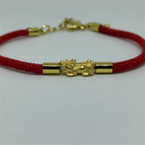 24k Gold Piyao Bracelet Red String Bracelet Lazada Ph