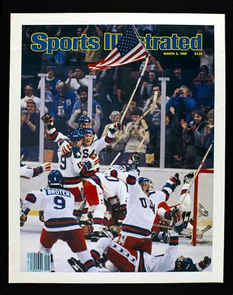 Sports Illustrated Posters Of The Us Hockey Team During The 1980