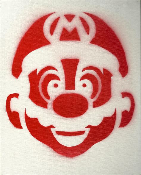 Super Mario Tattoo Stencil