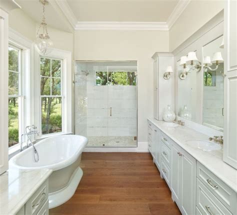 15 Ideas For Wood Floors In Bathrooms