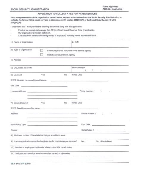 Ssa 445 Form Fill Out And Sign Online Dochub