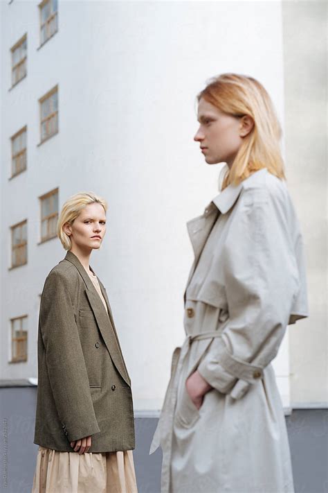 Stylish Fashion Portrait Of Two Women By Stocksy Contributor Ivan Ozerov Stocksy