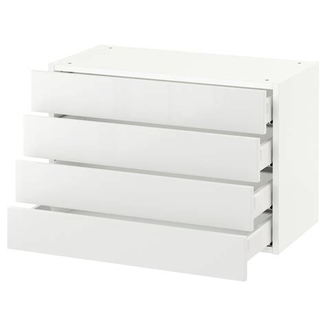 SEKTION Armoire murale 4 tiroirs - blanc Maximera/Ringhult blanc - IKEA