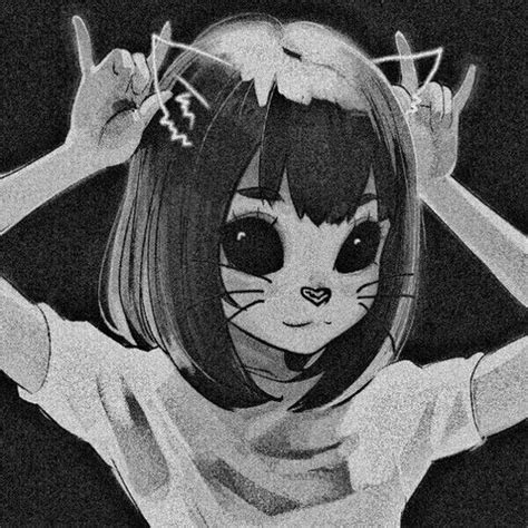 Dark Anime Girl Manga Girl Anime Art Girl Black Cat Anime Kawaii