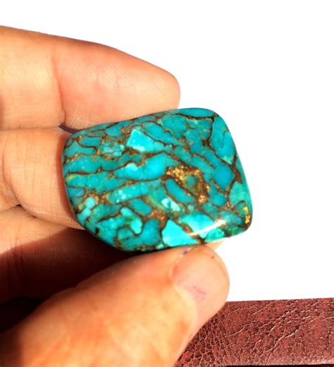 Blue Copper Mojave Turquoise Gemstone Smooth Cabochon For Turquoise