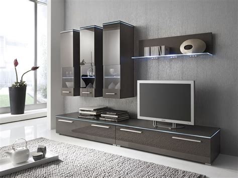 Wohnwand g grau hochglanz weiss kanten in hochglanz mdf fronten led beleuchtung push to open grifflos modern d wohnzimmer schrankwand in weiss hochglanz beton grau 4 teilig moebel suchmaschine ladendirekt de schrankwand. Wohnwand Line III Hochglanz, verschiedene Farben in 2020 ...