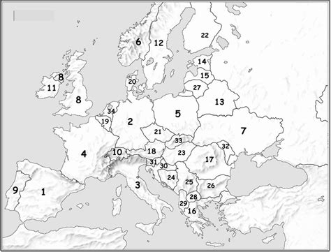 Printable Blank Map Of Europe Sexiz Pix