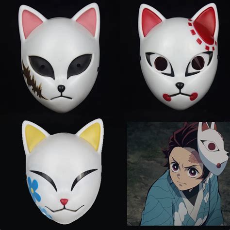 Demon Slayer Fox Mask Mask Demons Anime Oni Masks Costumes