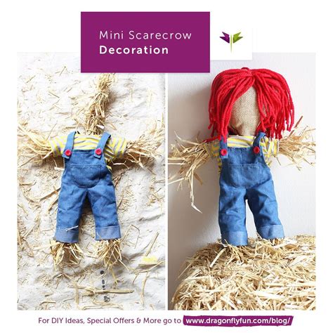 Craft shapes and kits wonderfully accessorize our custom letters. How To Make a Mini Scarecrow | Scarecrow crafts, Scarecrow ...