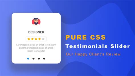 How To Create Testimonials Slider Using HTML CSS Only CSS