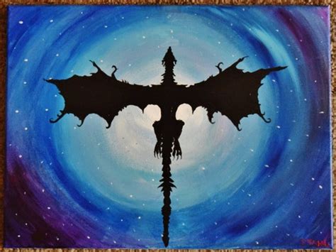 Dragon Acrylic Painting By Stahlli On Etsy