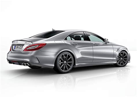 It is a form of cls car with amg apron with dark painted cross part, diffuser embed, amg spoiler lip on the boot cover, amg sports deplete framework with double twin chrome tailpipes. MERCEDES BENZ CLS 63 AMG (C218) - 2014, 2015, 2016, 2017 ...