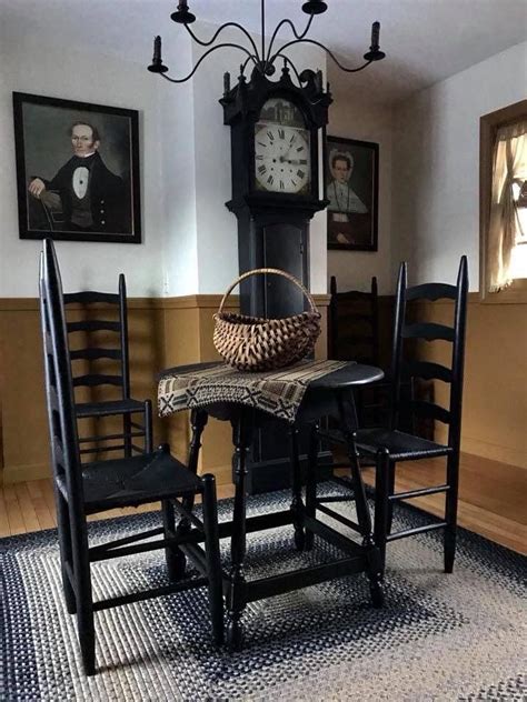 Even though this dining room is connected to the very poorly rated (and rightly so) natural bridge hotel, it is excellent. #colonial #primitive | Colonial dining room, Primitive dining rooms