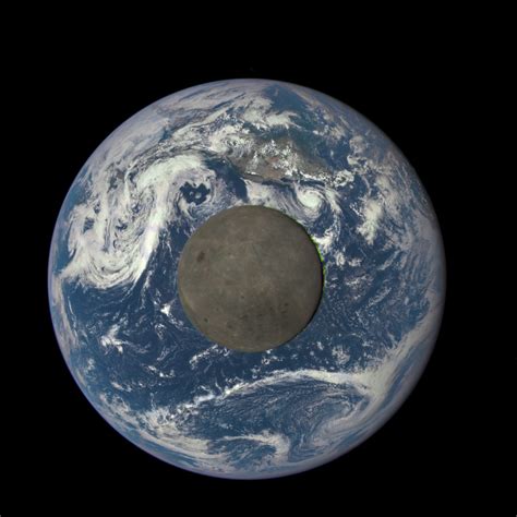 Gms From A Million Miles Away Nasa Camera Shows Moon Crossing Face Of