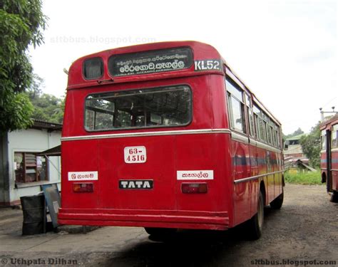Sltb Buses ශ්‍රී ලංගම බස් Ruby Bodied Tata Lp 151052 Bus From Sltb