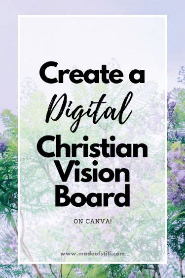 Create A Digital Christian Vision Board Christian Vision Board