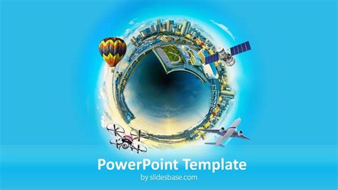 Tampilan Template Powerpoint Planet Kreatif Deh Untuk Membuat