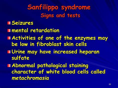 Sanfilippo syndrome is an inherited disease of metabolism that makes the body unable to properly break down long chains of sugar molecules called glycosaminoglycans (formerly called. PPT - Mucopolysaccharides PowerPoint Presentation, free ...